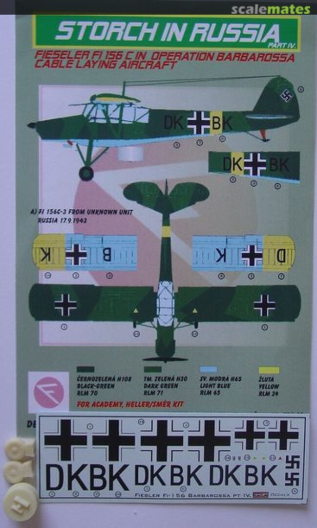 Boxart Fieseler Fi 156C in Operation Barbarossa Part.IV DEC72158 Kora Models Boxart Fieseler Fi 156C in Operation Barbarossa Part.IV DEC72158 Kora Models
