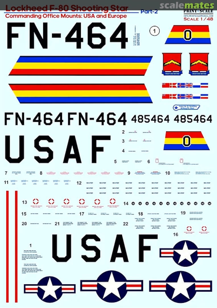 Boxart Lockheed F-80 Shooting Star Part 2 48-229 Print Scale Boxart Lockheed F-80 Shooting Star Part 2 48-229 Print Scale
