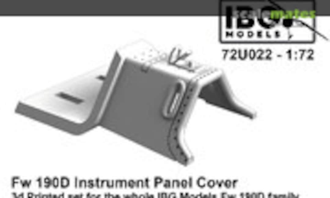 1:72 Fw 190D Instrument Panel Cover (IBG Models 72U022) 72U022