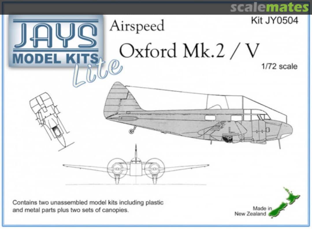 Boxart Airspeed Oxford Mk.2/V (Lite Twin Pack) JY0504 JAYS Model Kits Boxart Airspeed Oxford Mk.2/V (Lite Twin Pack) JY0504 JAYS Model Kits