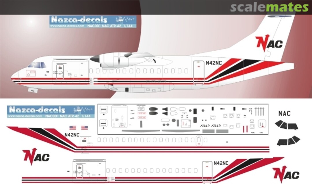 Boxart ATR 42-300(F) NAC001 Nazca decals Boxart ATR 42-300(F) NAC001 Nazca decals