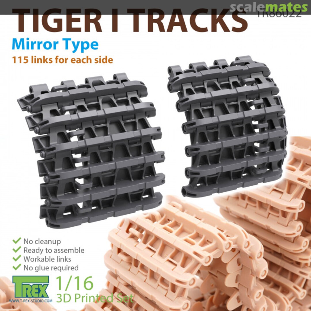 Boxart Tiger I Tracks Mirror Type TR86022 T-Rex Studio Boxart Tiger I Tracks Mirror Type TR86022 T-Rex Studio