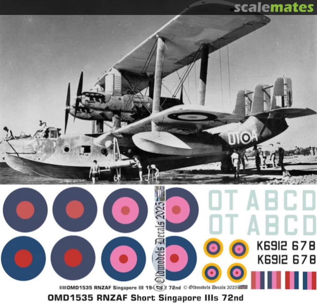 Boxart Short Singapore Mk.III Royal New Zealand Air Force OMD1535 Oldmodels Decals Boxart Short Singapore Mk.III Royal New Zealand Air Force OMD1535 Oldmodels Decals