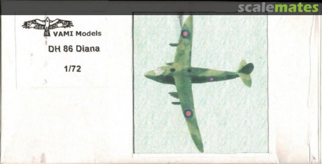 Boxart De Havilland DH 86 Diana VAMI Models Boxart De Havilland DH 86 Diana VAMI Models