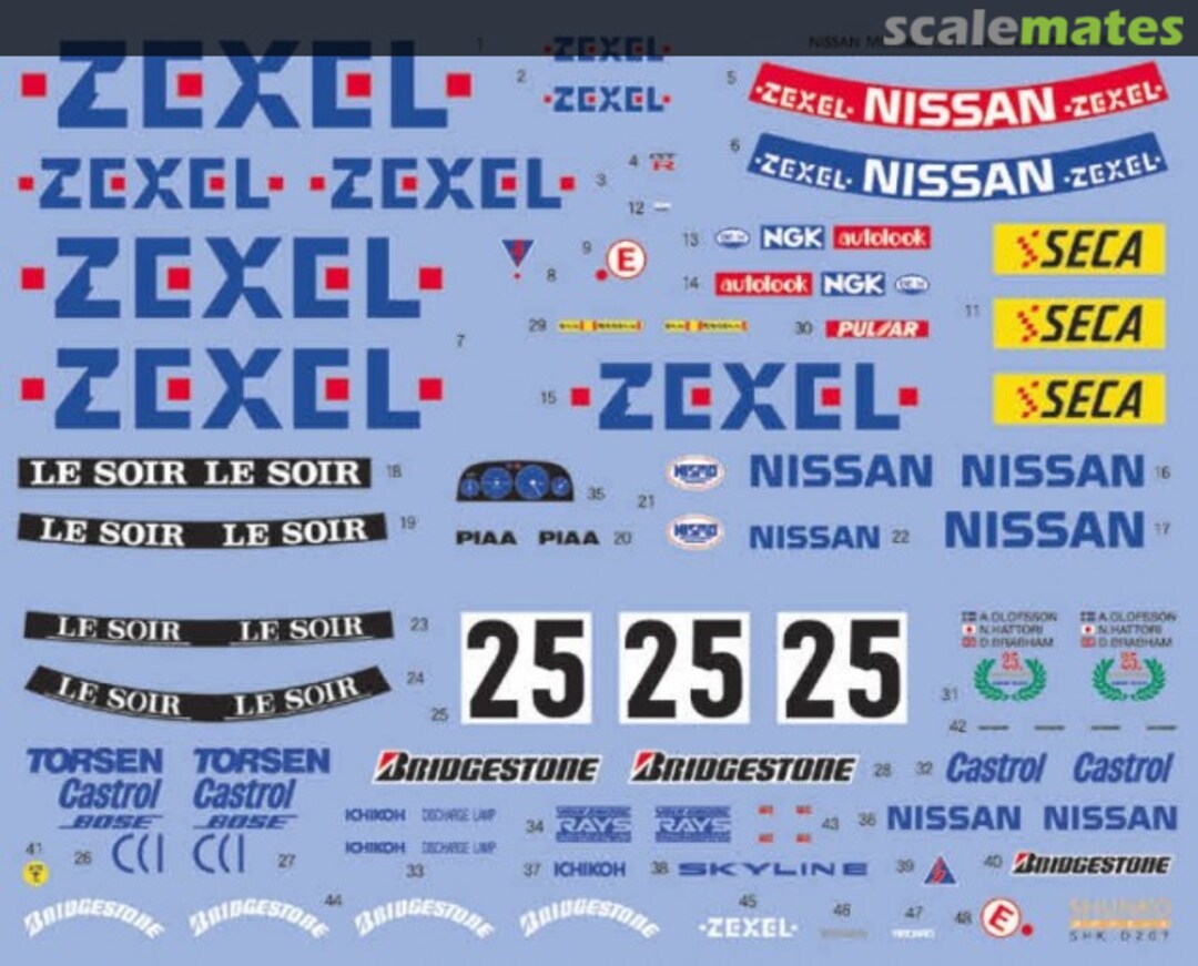 Boxart Nissan Skyline GT-R Zexel SHK-D207 Shunko Models Boxart Nissan Skyline GT-R Zexel SHK-D207 Shunko Models