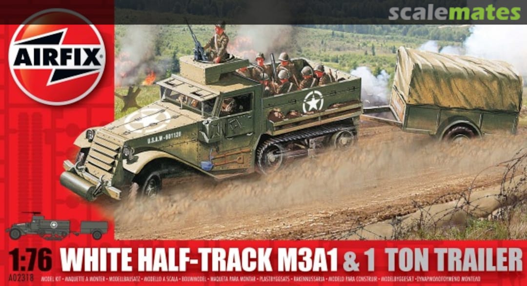 Boxart White Half-Track M3A1 A02318 Airfix Boxart White Half-Track M3A1 A02318 Airfix