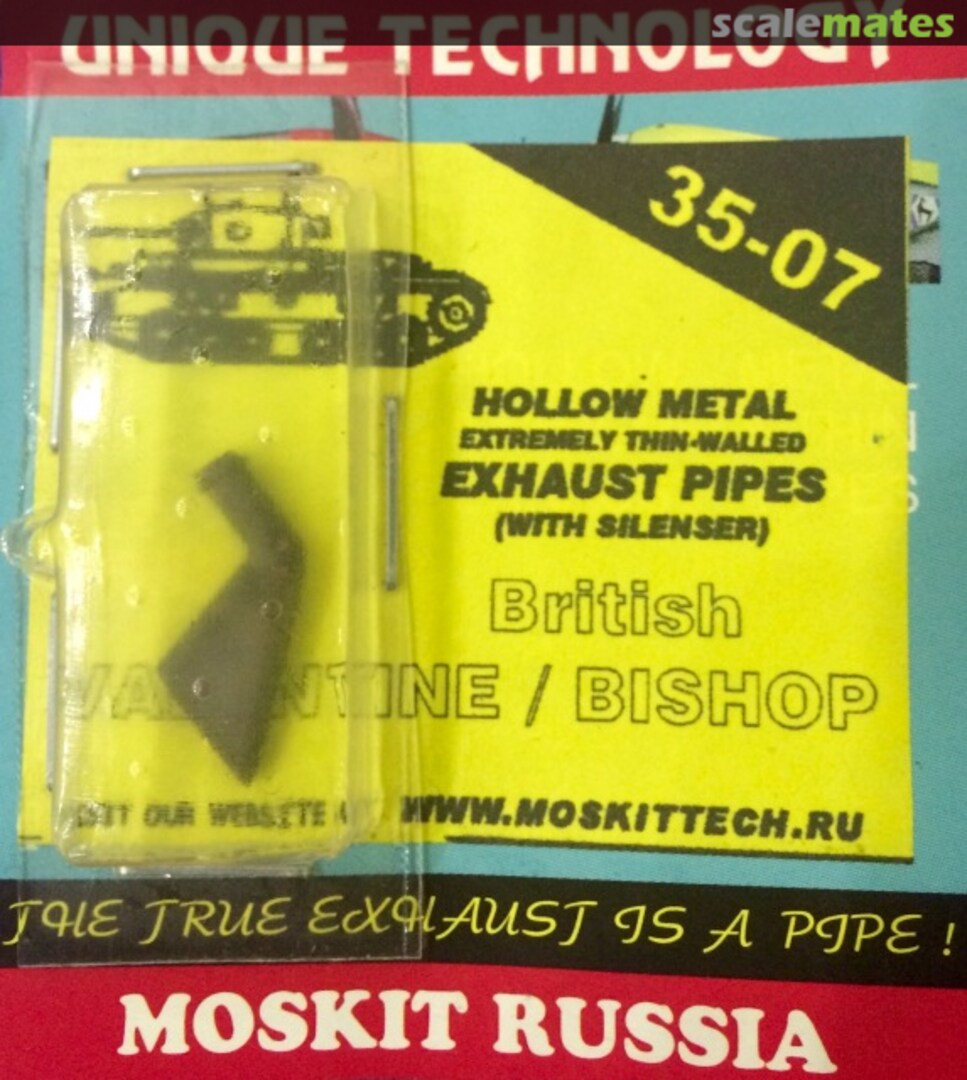 Boxart Exhaust Pipes with Silenser for British VALENTINE / BISHOP 35-07 Moskit Boxart Exhaust Pipes with Silenser for British VALENTINE / BISHOP 35-07 Moskit