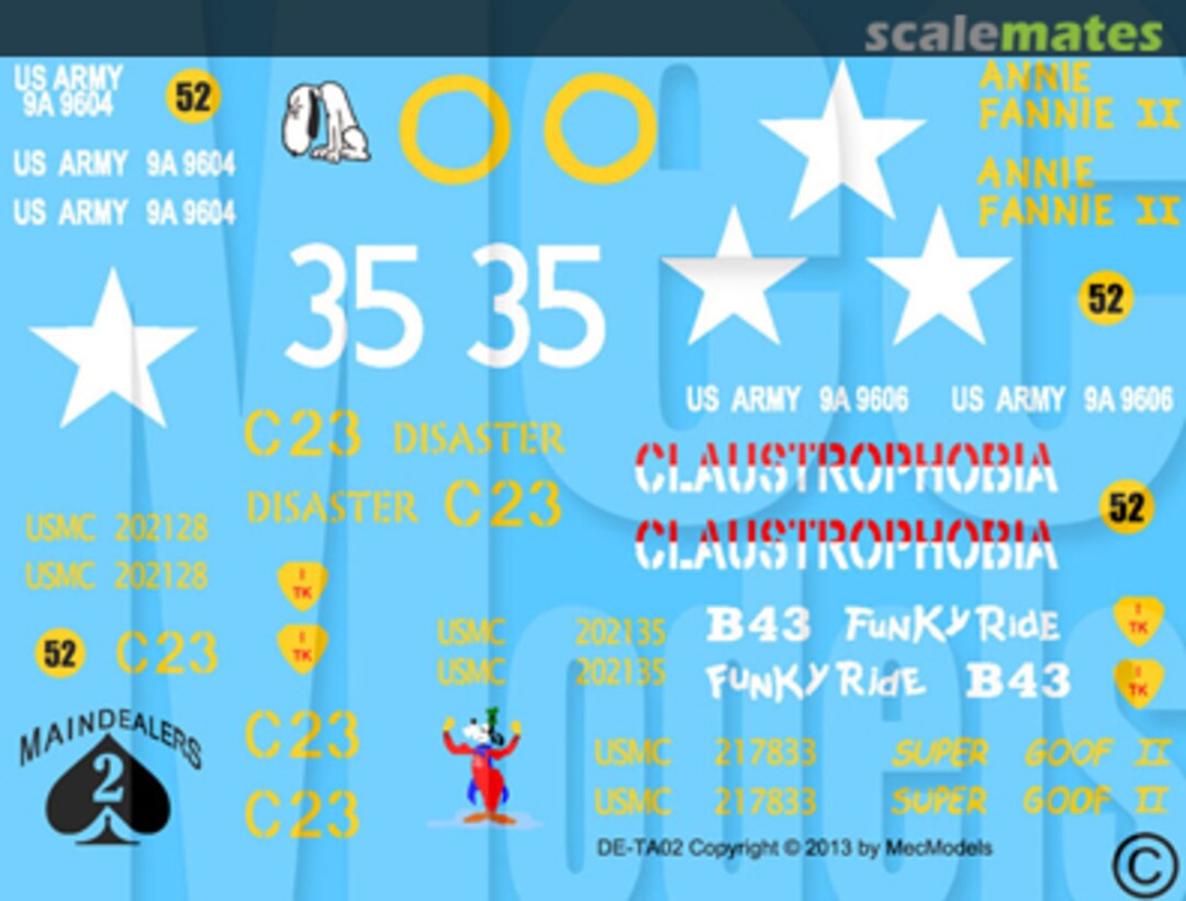 Boxart M48 Decals DE-TA02 Mec Models Boxart M48 Decals DE-TA02 Mec Models