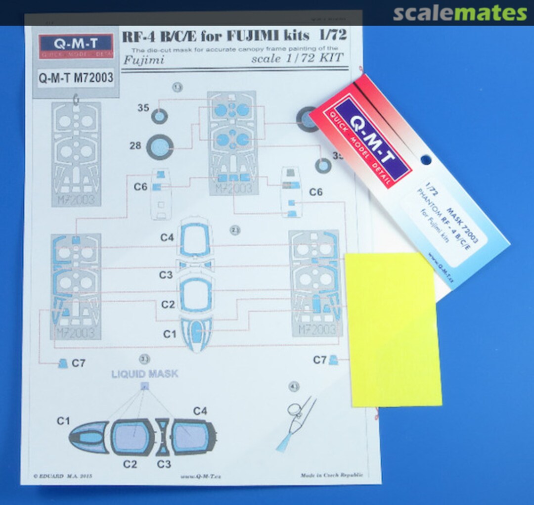 Boxart Mask for Phantom RF-4 B/C/E M72003 Q-M-T Boxart Mask for Phantom RF-4 B/C/E M72003 Q-M-T