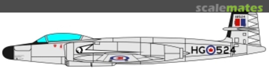 Boxart Avro Canada CF-100 'Canuck' Mark 4 or 5 033-72-2 Canuck Model Products