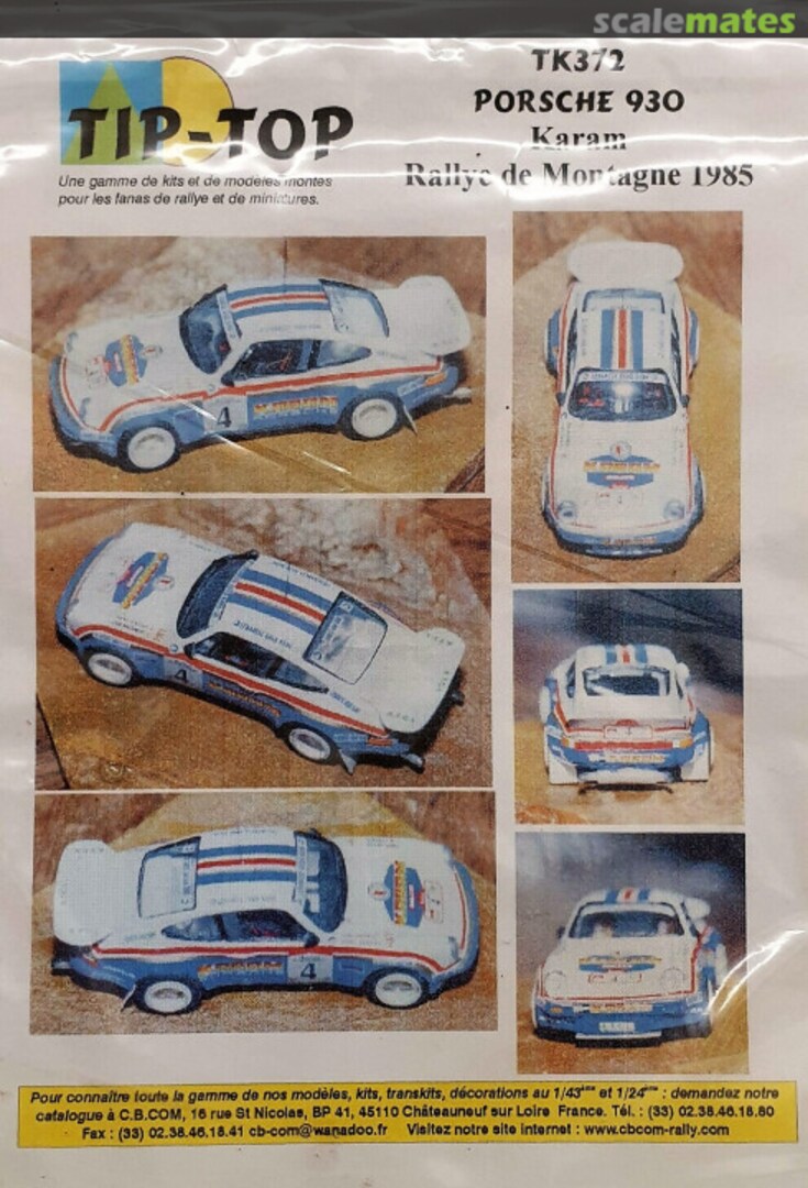 Boxart Porsche 930 "Rothmans" TK372 TIP-TOP Boxart Porsche 930 "Rothmans" TK372 TIP-TOP