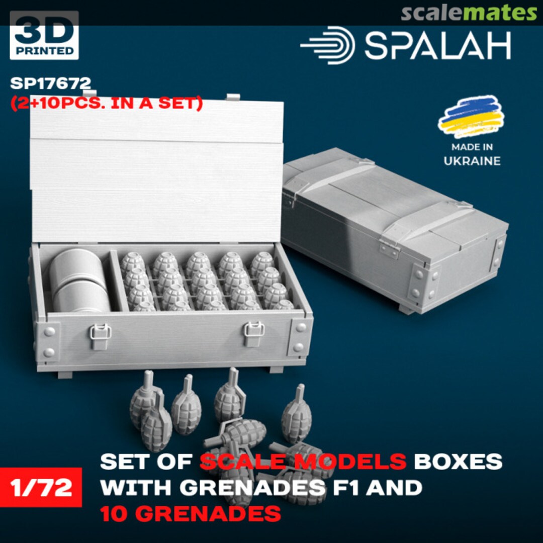 Boxart Boxes (2pcs) with grenades F1 + 10 grenades SP17672 Spalah Boxart Boxes (2pcs) with grenades F1 + 10 grenades SP17672 Spalah