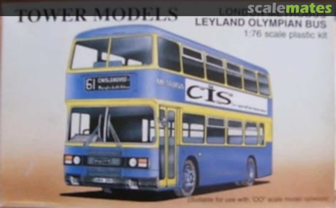 Boxart London Metrobus Leyland Olympian Bus TB15 Tower Models Boxart London Metrobus Leyland Olympian Bus TB15 Tower Models