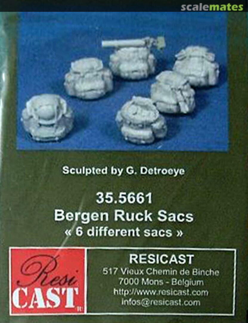 Boxart British "Bergen" Rucksacks for Figures (6 different Rucksacks) 35.5661 Resicast Boxart British "Bergen" Rucksacks for Figures (6 different Rucksacks) 35.5661 Resicast