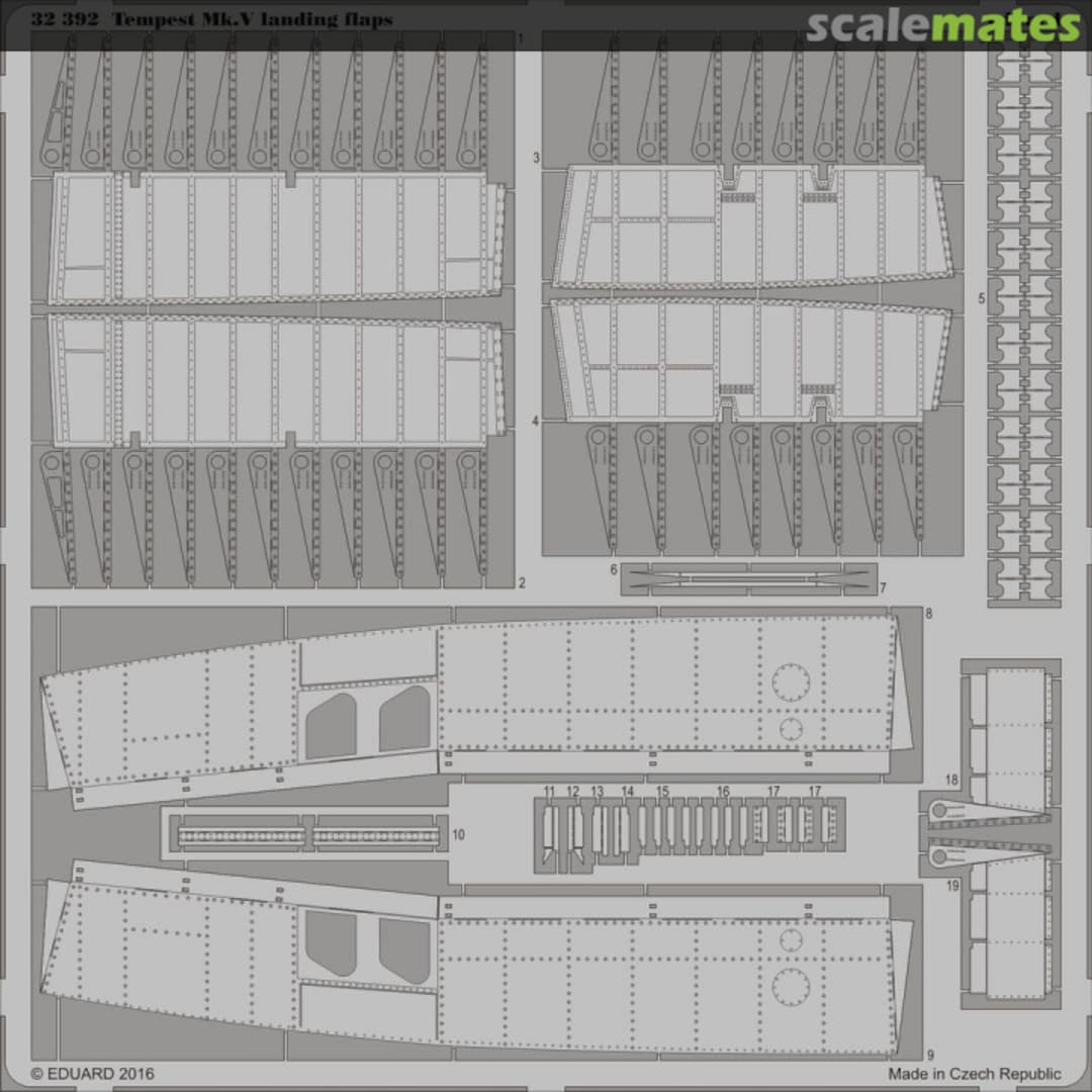 Boxart Tempest Mk.V Landing Flaps 32392 Eduard Boxart Tempest Mk.V Landing Flaps 32392 Eduard