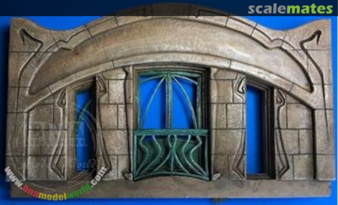 Boxart 1900 Style Art Nouveau House Section Set No.3 - Third Floor UM 371 U-Models Boxart 1900 Style Art Nouveau House Section Set No.3 - Third Floor UM 371 U-Models