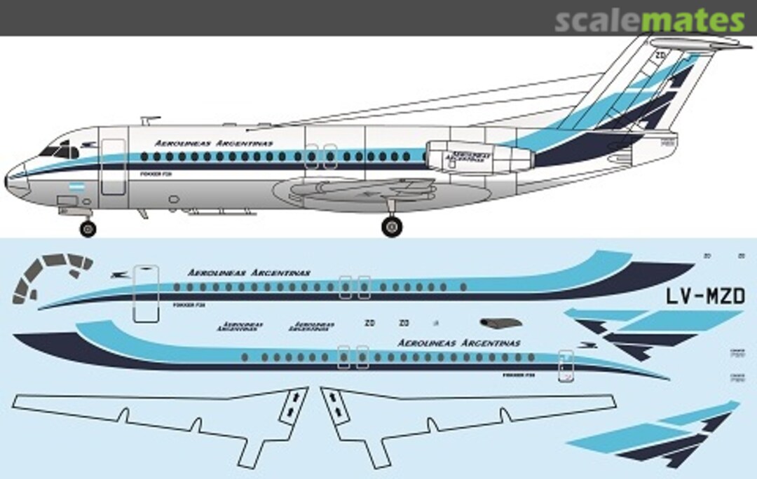 Boxart Fokker F28-4000 Fellowship FRP4091 F-RSIN Boxart Fokker F28-4000 Fellowship FRP4091 F-RSIN