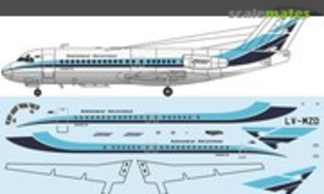 1:144 Fokker F28-4000 Fellowship (F-RSIN FRP4091)