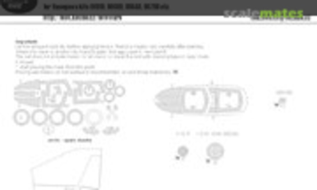 1:72 F-4 C/D Phantom II BASIC kabuki masks (New Ware NWAM0327) NWAM0327