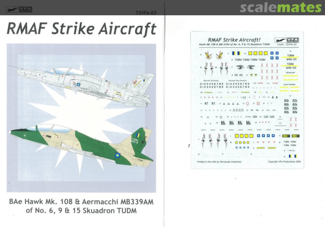 Boxart RMAF Strike Aircraft 72VFA-03 VFA Production Boxart RMAF Strike Aircraft 72VFA-03 VFA Production