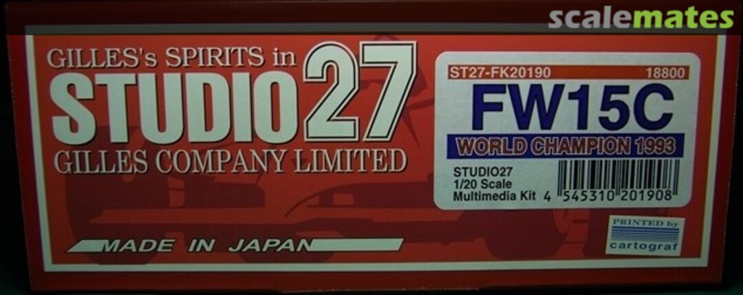 Boxart Williams FW15C ST27-FK20190 Studio27 Boxart Williams FW15C ST27-FK20190 Studio27