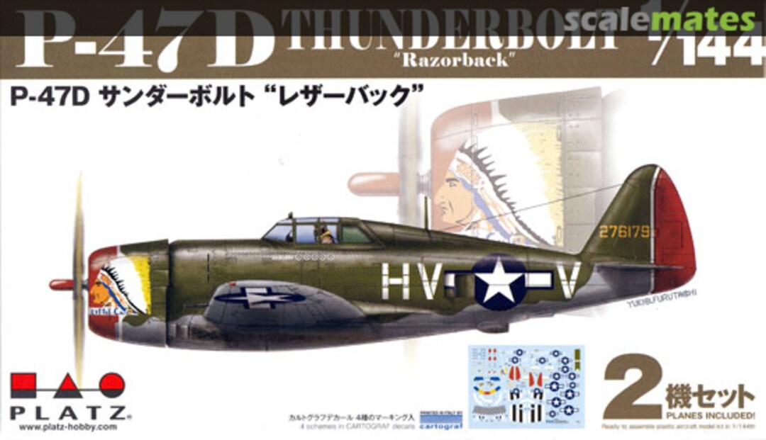 Boxart P-47D Thunderbolt Razorback PDR-11 Platz Boxart P-47D Thunderbolt Razorback PDR-11 Platz
