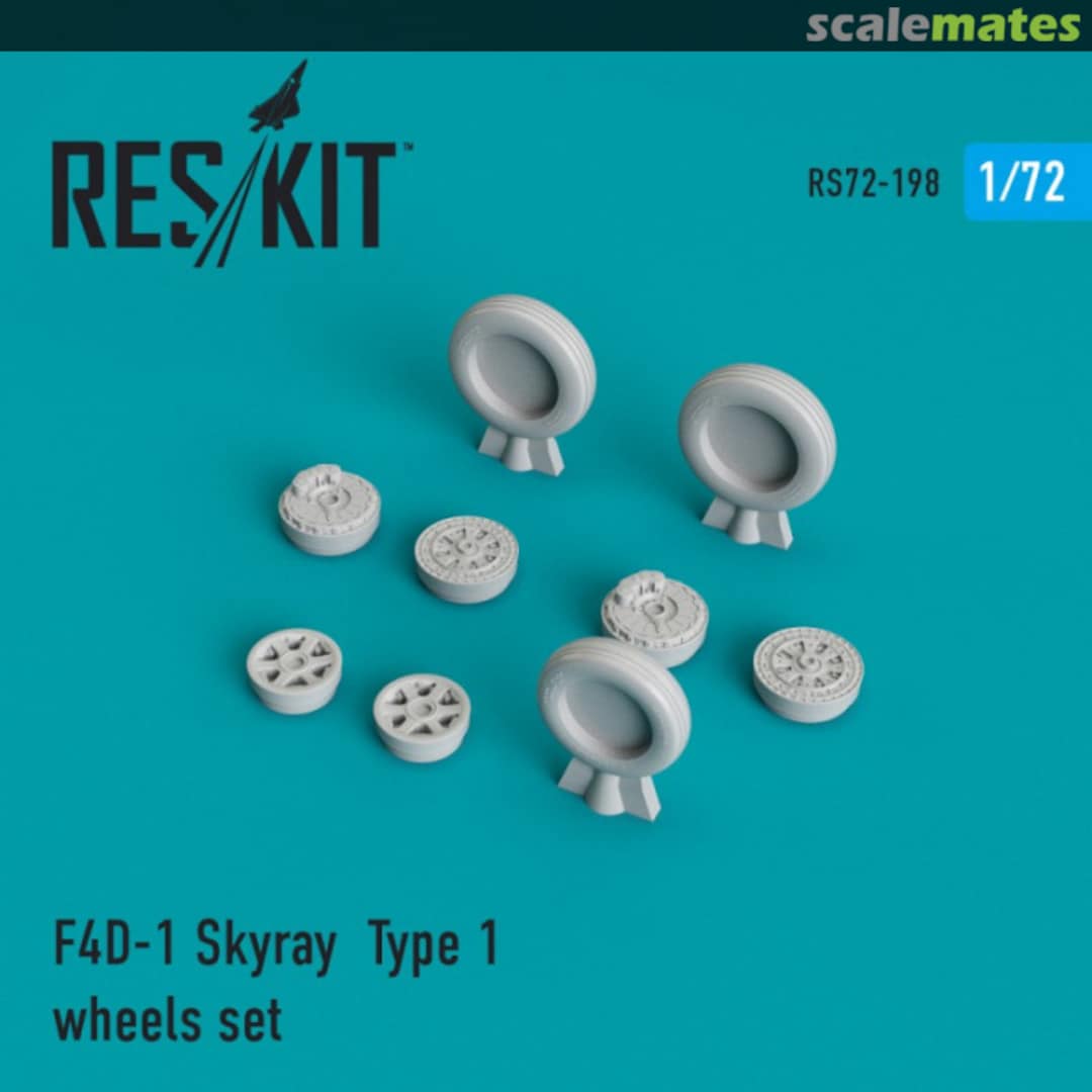 Boxart F4D-1 Skyray - wheels set type 1 RS72-0198 ResKit Boxart F4D-1 Skyray - wheels set type 1 RS72-0198 ResKit