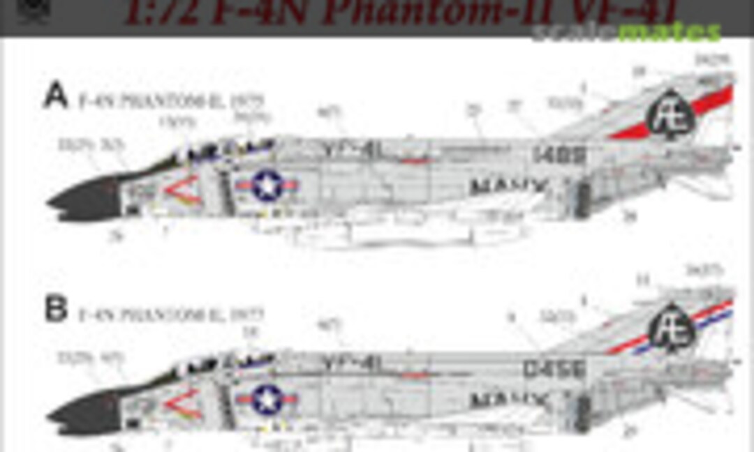 1:72 F-4N Phantom-II VF-41 (UpRise Decal UR728) UR728