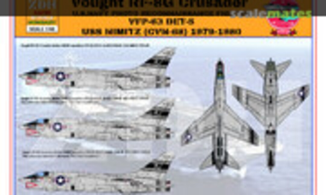 1:48 Vought RF-8G Crusader - VFP-63 DET-5 (ZDH Decals 48001) 48001
