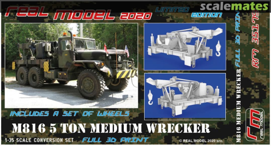 Boxart M816 5 ton medium wrecker RM 35179 Real Model Boxart M816 5 ton medium wrecker RM 35179 Real Model