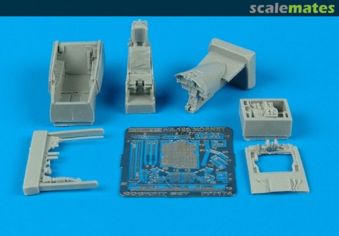 Boxart F/A-18A Hornet cockpit set 7174 Aires Boxart F/A-18A Hornet cockpit set 7174 Aires