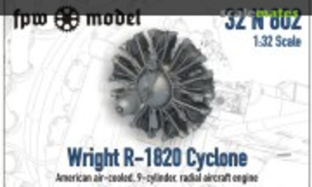1:32 Wright R-1820 Cyclone (FPW Model 32 N 802) 32 N 802