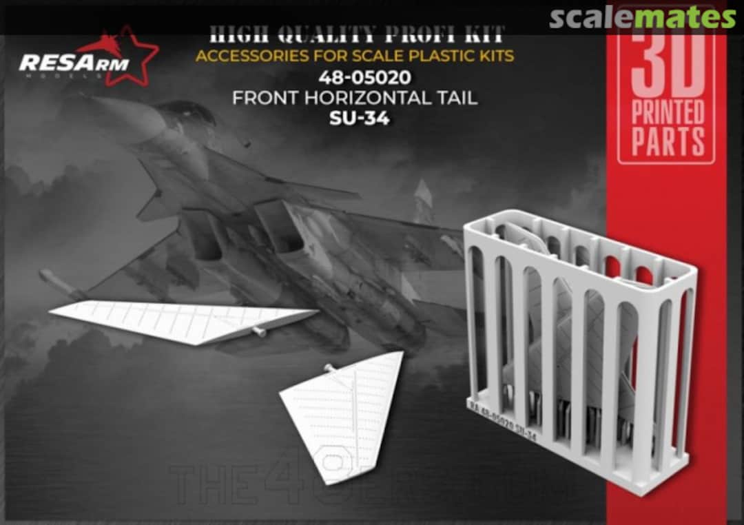 Boxart Su-34 front horizontal tail 48-05020 RESArm Boxart Su-34 front horizontal tail 48-05020 RESArm