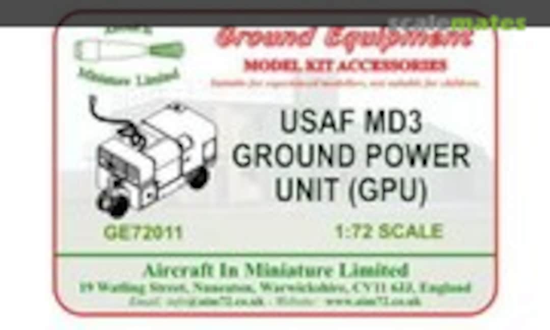 1:72 USAF MD3 Ground Power Unit (GPU) (Aircraft In Miniature Ltd GE72011) GE72011