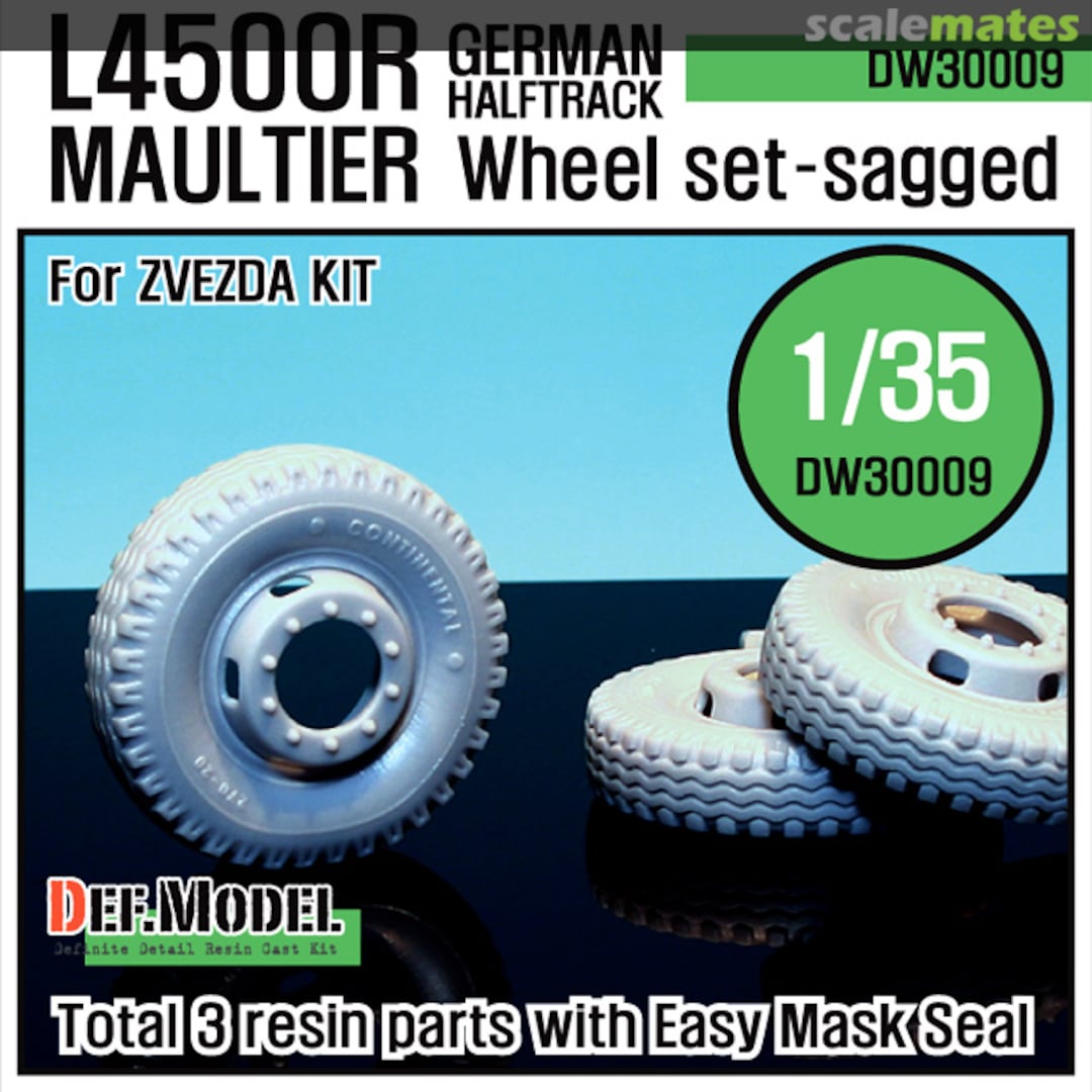 Boxart WW2 German L4500 R Maultier Wheel set DW30009 Def.Model Boxart WW2 German L4500 R Maultier Wheel set DW30009 Def.Model