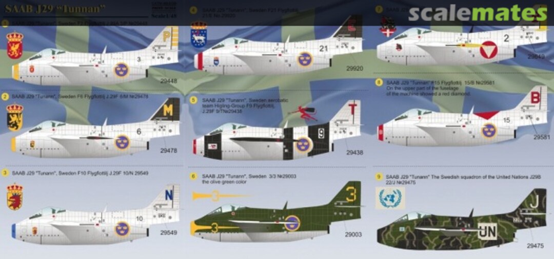 Boxart SAAB J29 "Tunnan" 48-038 Print Scale Boxart SAAB J29 "Tunnan" 48-038 Print Scale