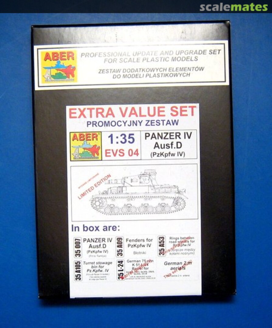 Boxart Panzer IV Ausf. D (PzKpfw IV) - For Tamiya EVS04 Aber Boxart Panzer IV Ausf. D (PzKpfw IV) - For Tamiya EVS04 Aber