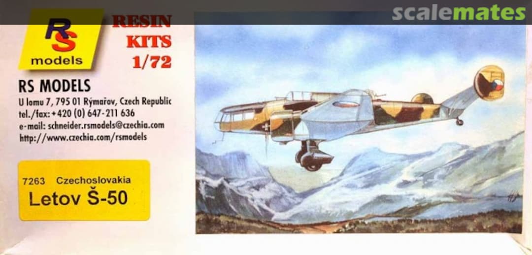 Boxart Letov Š-50 7263 RS Models Boxart Letov Š-50 7263 RS Models