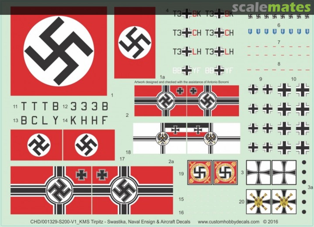 Boxart KMS Tirpitz WS-001329-S200-V1 Custom Hobby Decals Boxart KMS Tirpitz WS-001329-S200-V1 Custom Hobby Decals