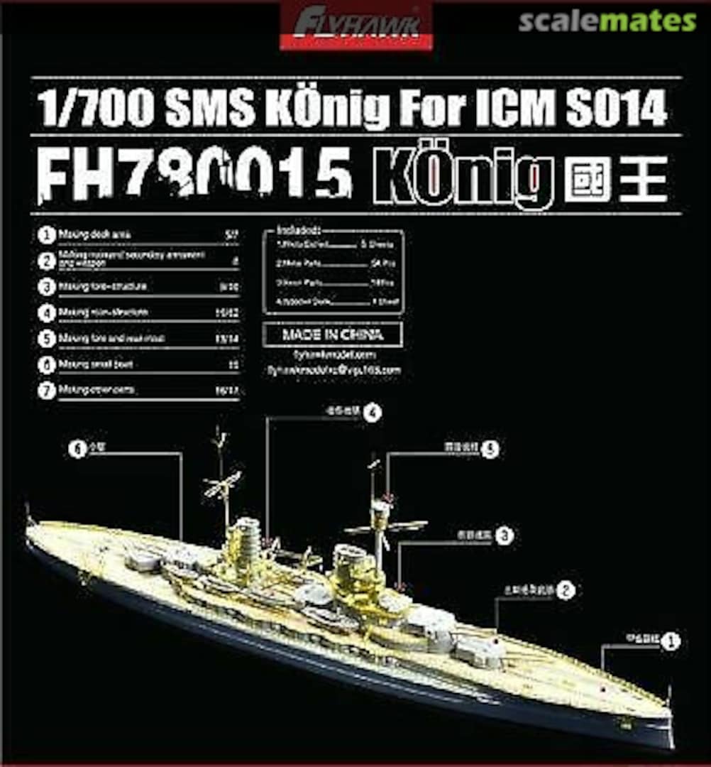 Boxart Konig Delux Set for ICM S014 FH780015 FlyHawk Model