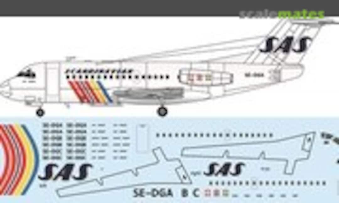 1:144 Fokker F28-1000 Fellowship (F-RSIN FRP4094)
