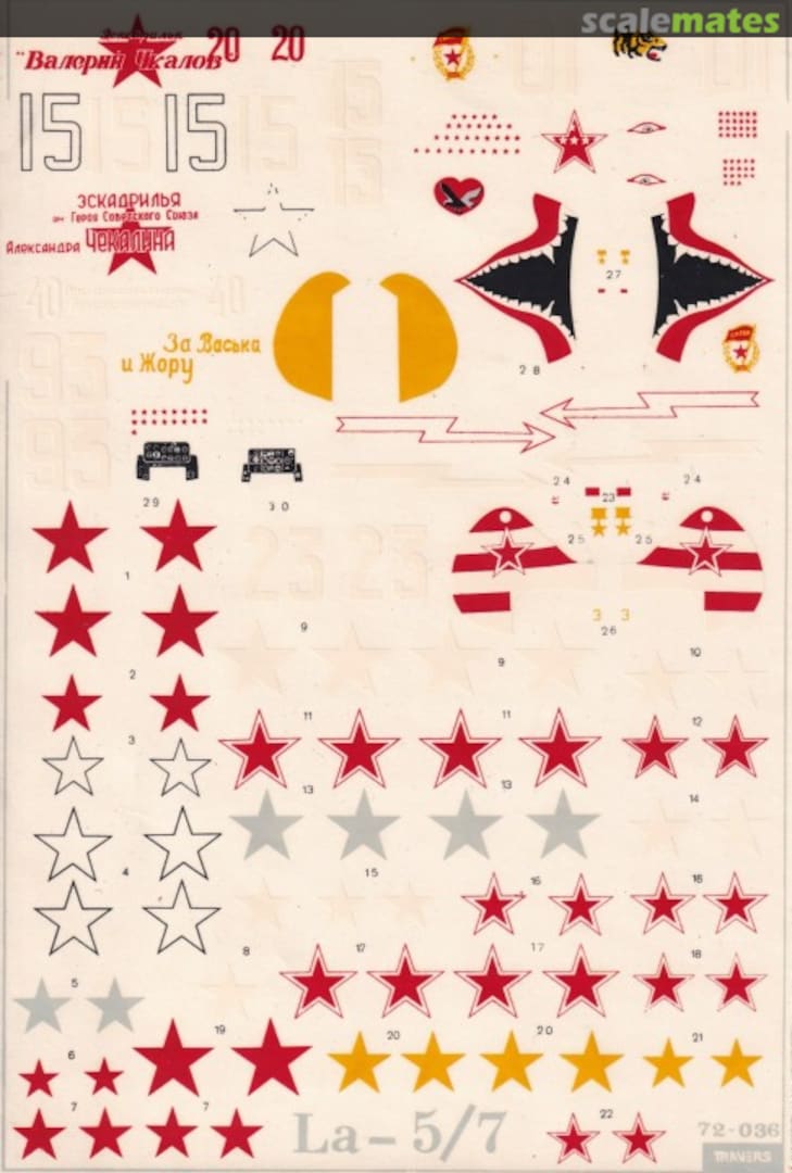 Boxart LA-5/7 72-036 Travers Boxart LA-5/7 72-036 Travers