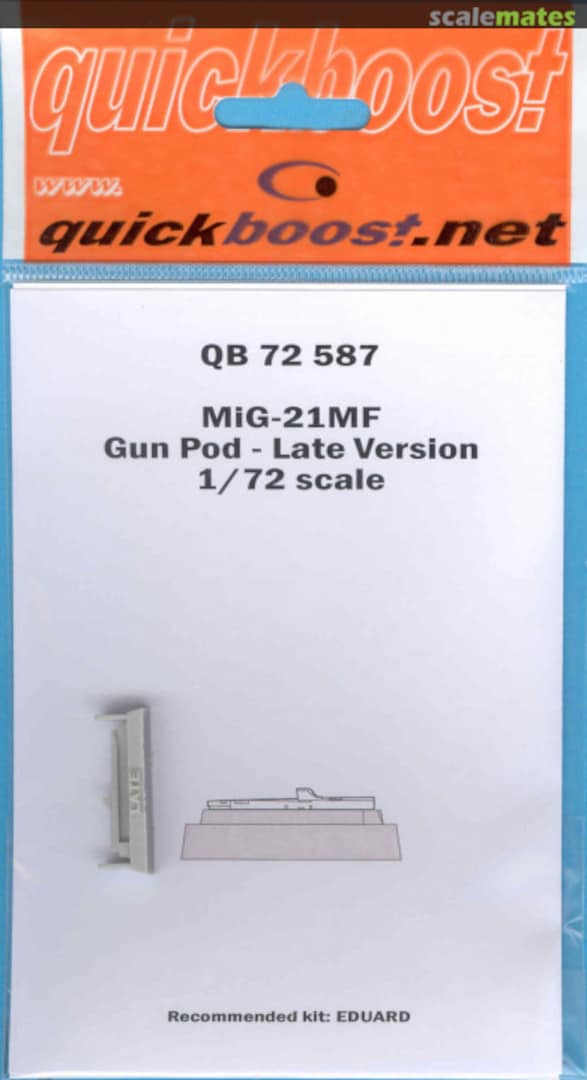 Boxart MiG-21MF Fishbed - Gun Pod (Late Version) QB 72 587 Quickboost Boxart MiG-21MF Fishbed - Gun Pod (Late Version) QB 72 587 Quickboost