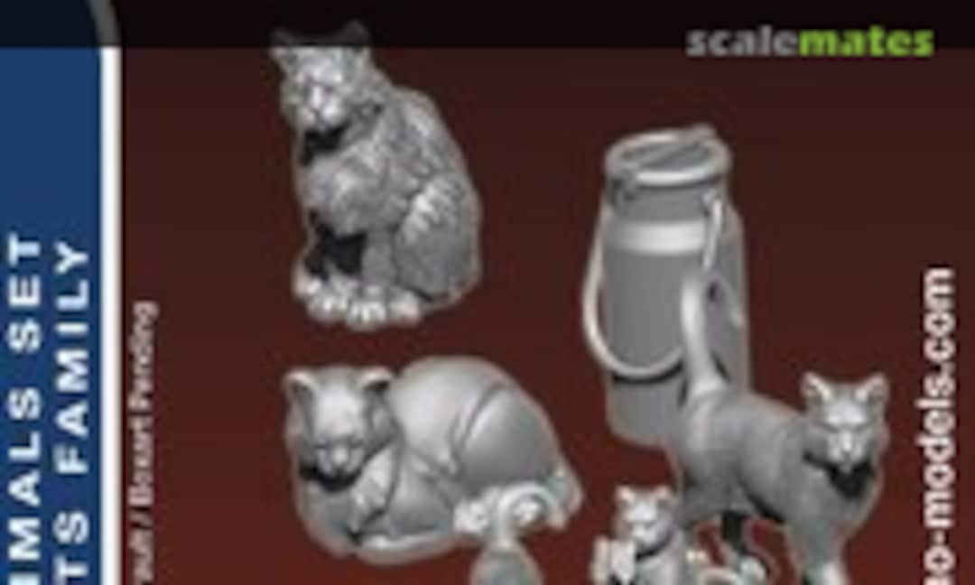 1:35 Family of cats (Dynamo Models 35A02) 35A02