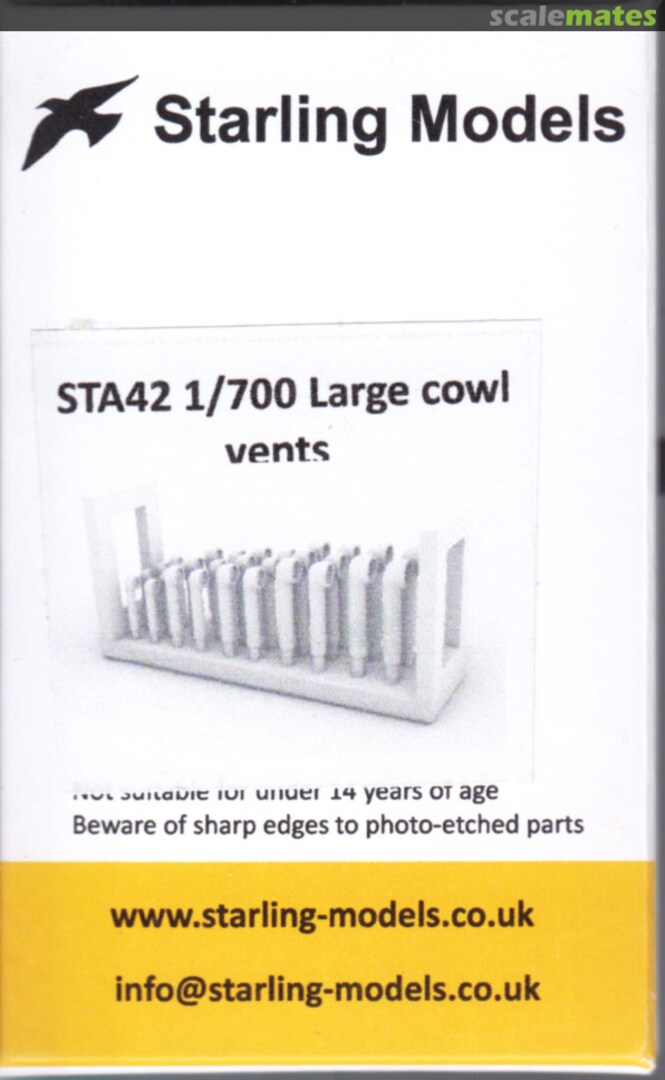 Boxart Large cowl vents STA42 Starling Models Boxart Large cowl vents STA42 Starling Models