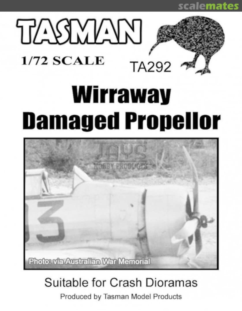 Boxart Wirraway 'Damaged' Propeller TA292 Tasman Model Products