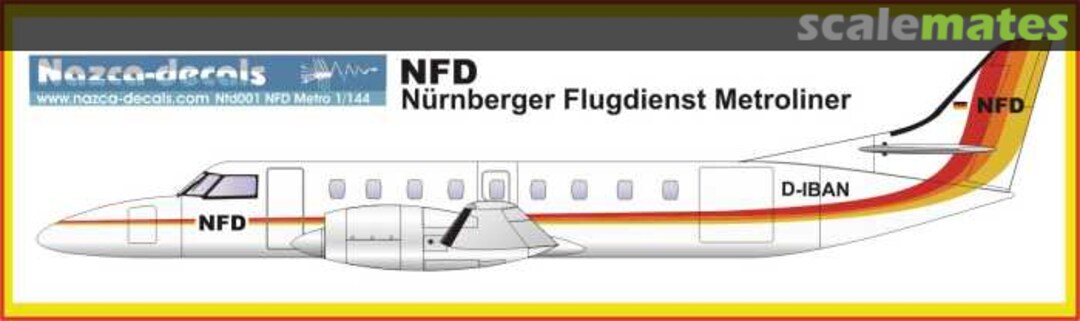 Boxart NFD Metroliner nfd001 Nazca decals Boxart NFD Metroliner nfd001 Nazca decals