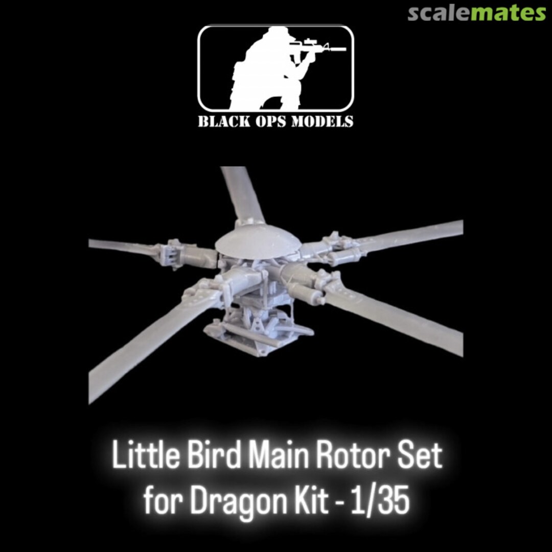 Boxart M/AH-6M Little Bird Main Rotor Upgrade Set Black Ops Models Boxart M/AH-6M Little Bird Main Rotor Upgrade Set Black Ops Models