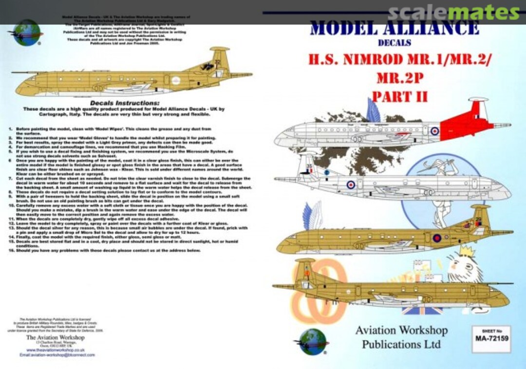 Boxart H.S. Nimrod MR.1/MR2/MR.2P (Part 2) MA-72159 Model Alliance Boxart H.S. Nimrod MR.1/MR2/MR.2P (Part 2) MA-72159 Model Alliance