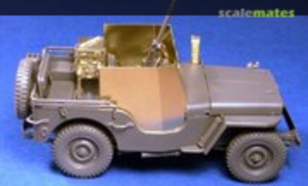 1:35 Armoured U.S. WWII Jeep + SCR-510/620 radio set + workable leaf springs (Minor GM35004) GM35004
